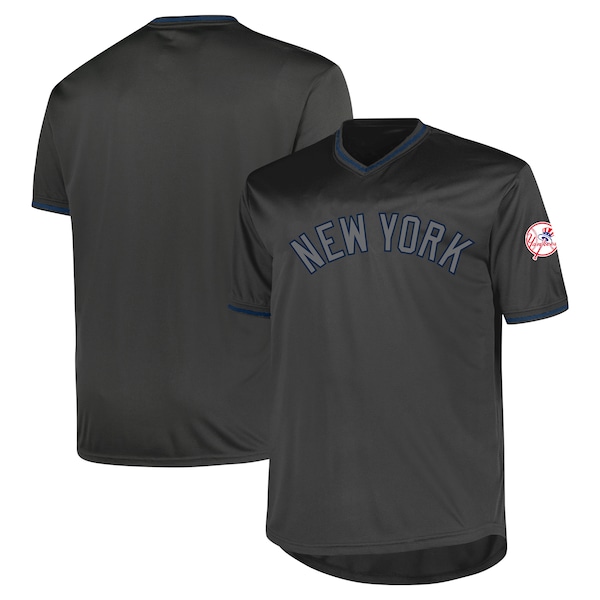 New York Yankees Profile Big & Tall Pop Fashion Jersey - Charcoal