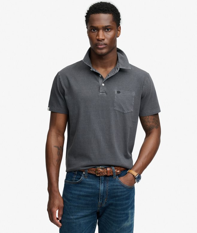 Classic Cotton Linen Polo Shirt