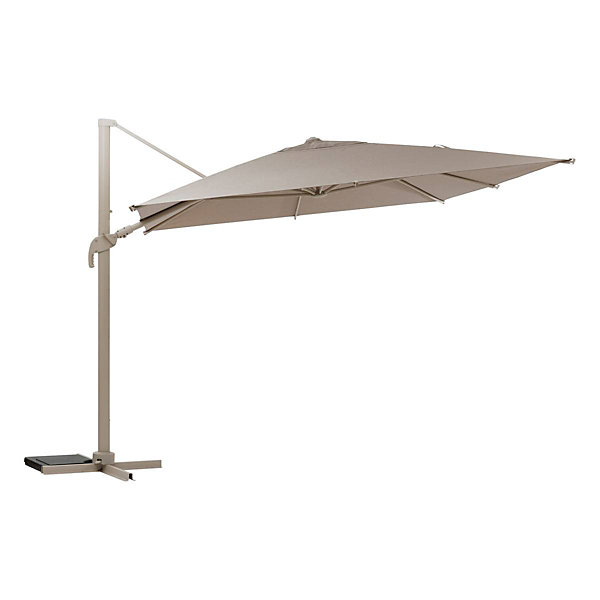 Parasol déporté rectangulaire Melhia lin 4x3m - Hespéride