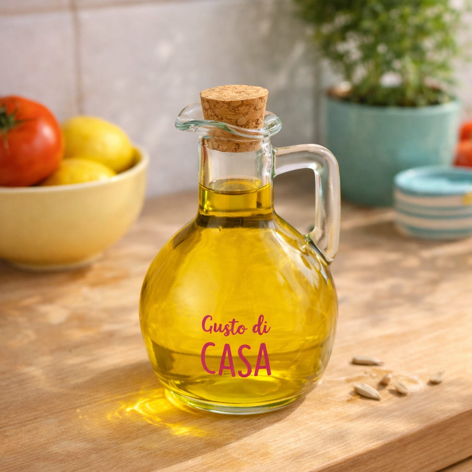 Oliera vetro 180 ml Gusto di casa Color Bloom
