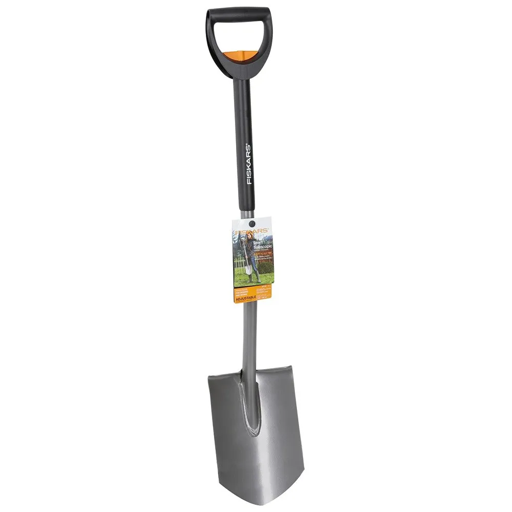 Fiskars Telescopic Garden Spade Pointed
