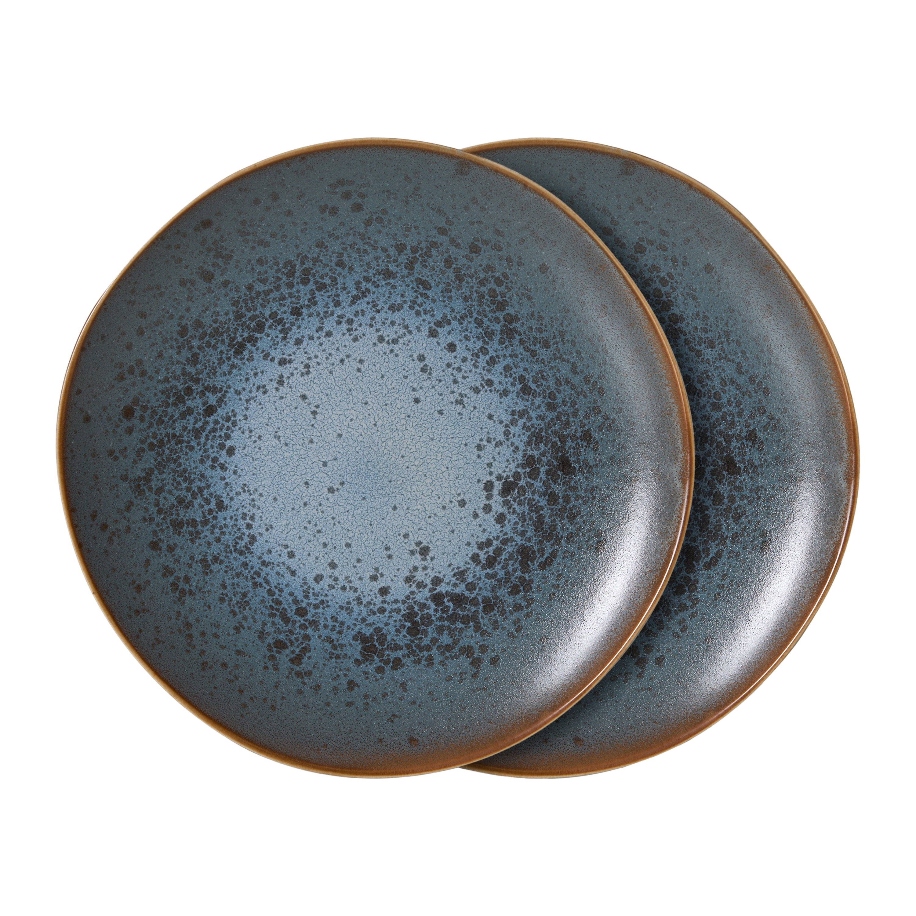 HKliving 70's Ceramics Dessertbord Ø 17,5 cm - Set van 2 - Mineral