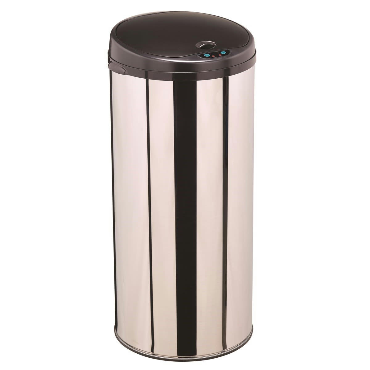 SENSITIVE - Poubelle à ouverture automatique 45L en Métal Argent