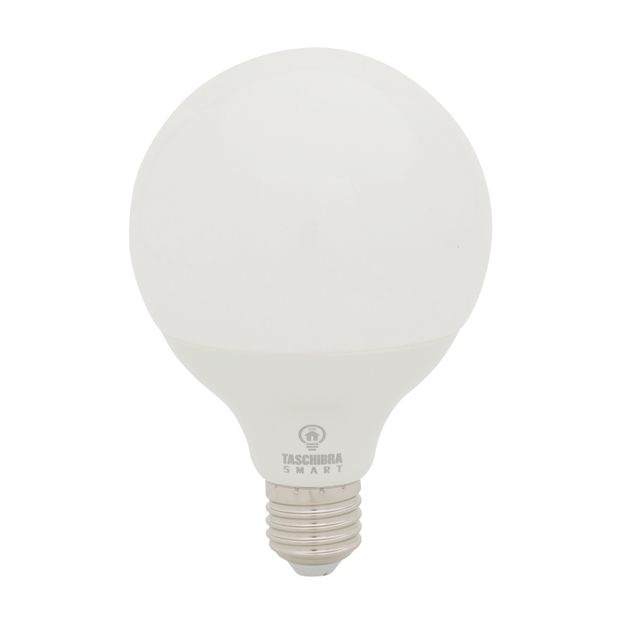 LÂMPADA INTELIGENTE RGB G95 E27 13W 127 220V TASCHIBRA