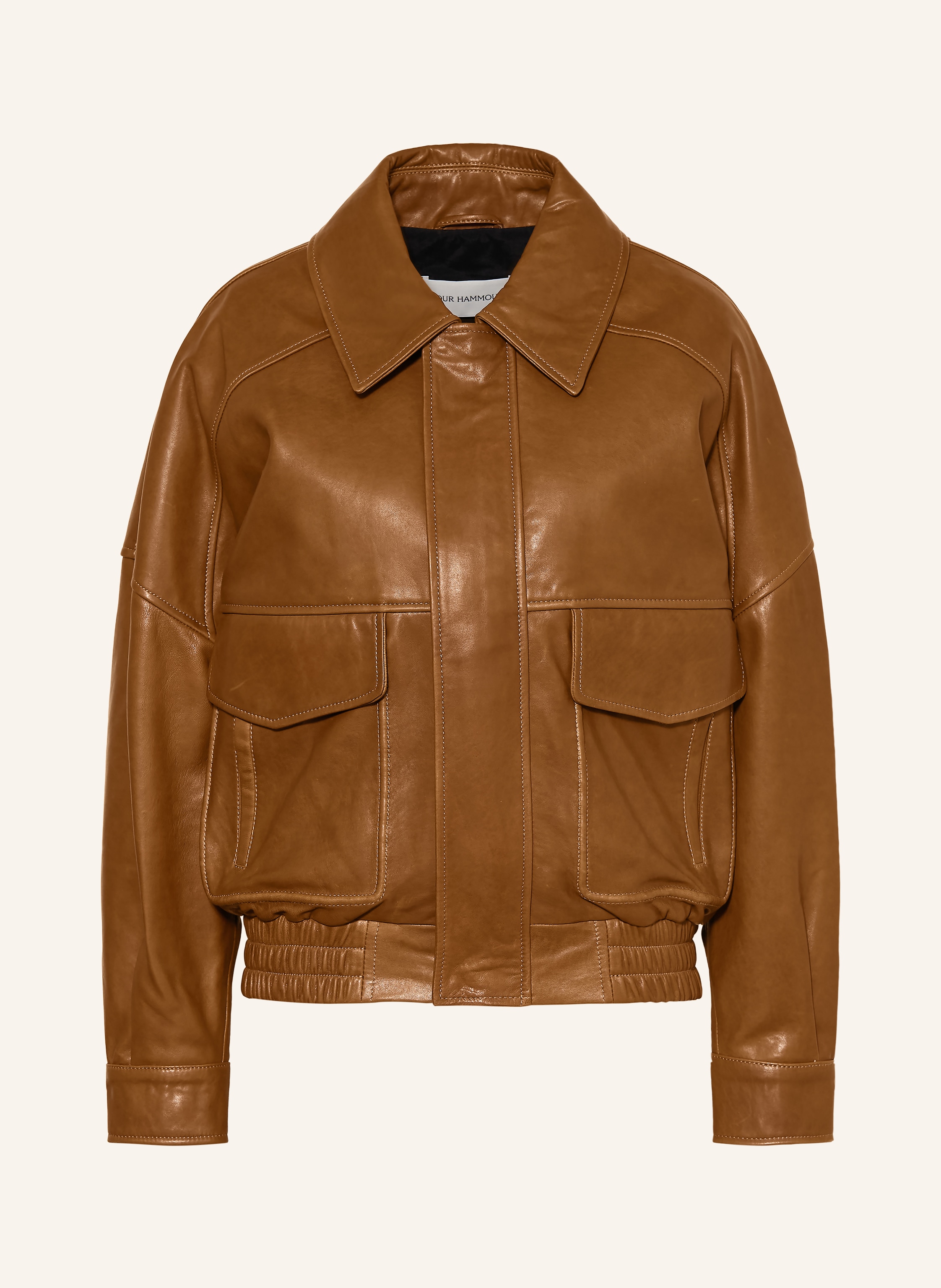 NOUR HAMMOUR Lederjacke RUNA