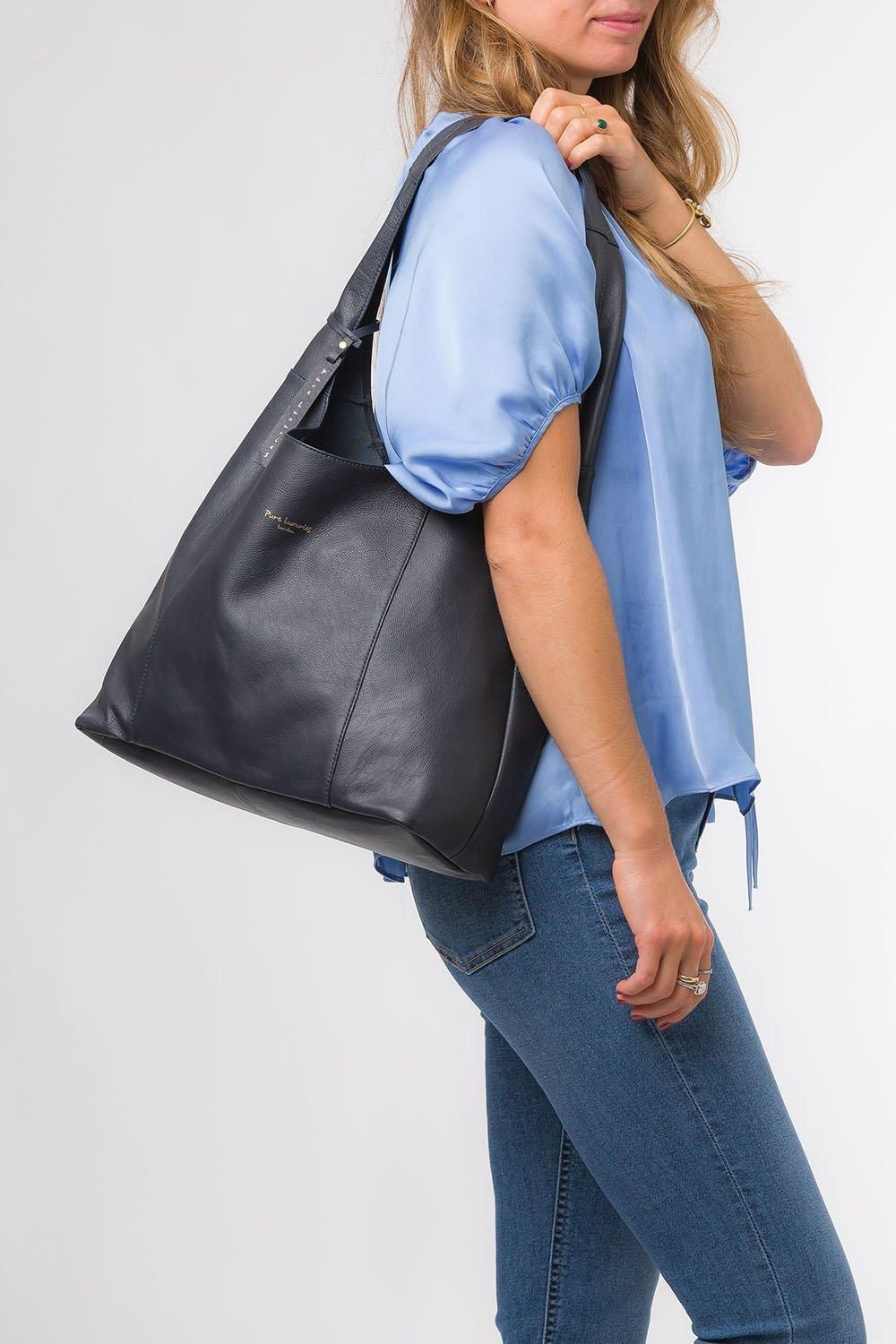 Pure Luxuries London Nina' Leather Shoulder Bag