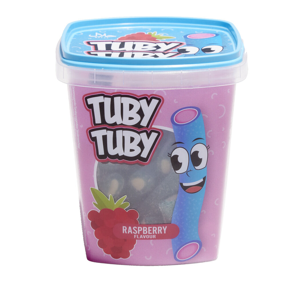 Bonbons tubes Tuby Tuby fraise ou framboise 220g