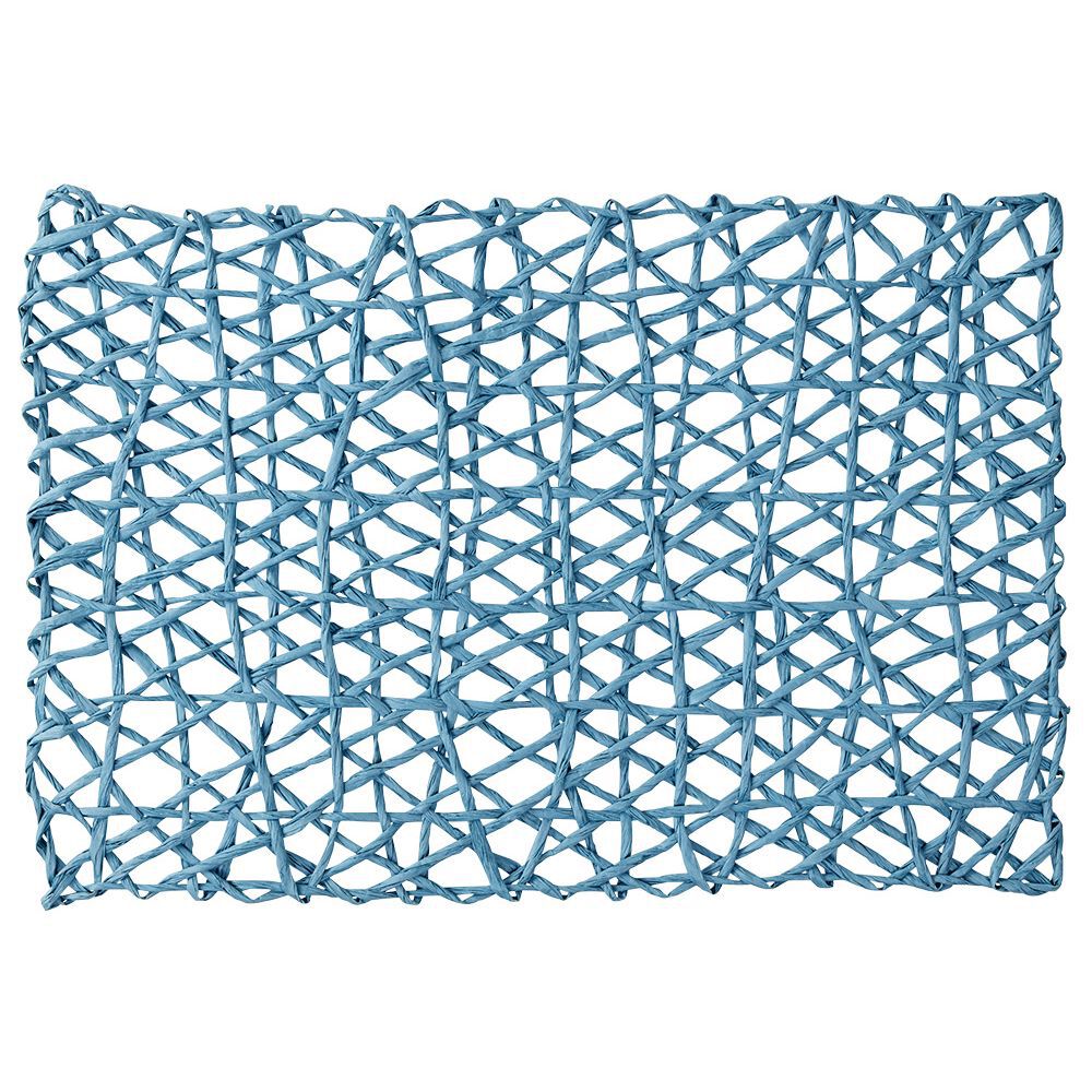 Set de table rectangulaire filaire bleu