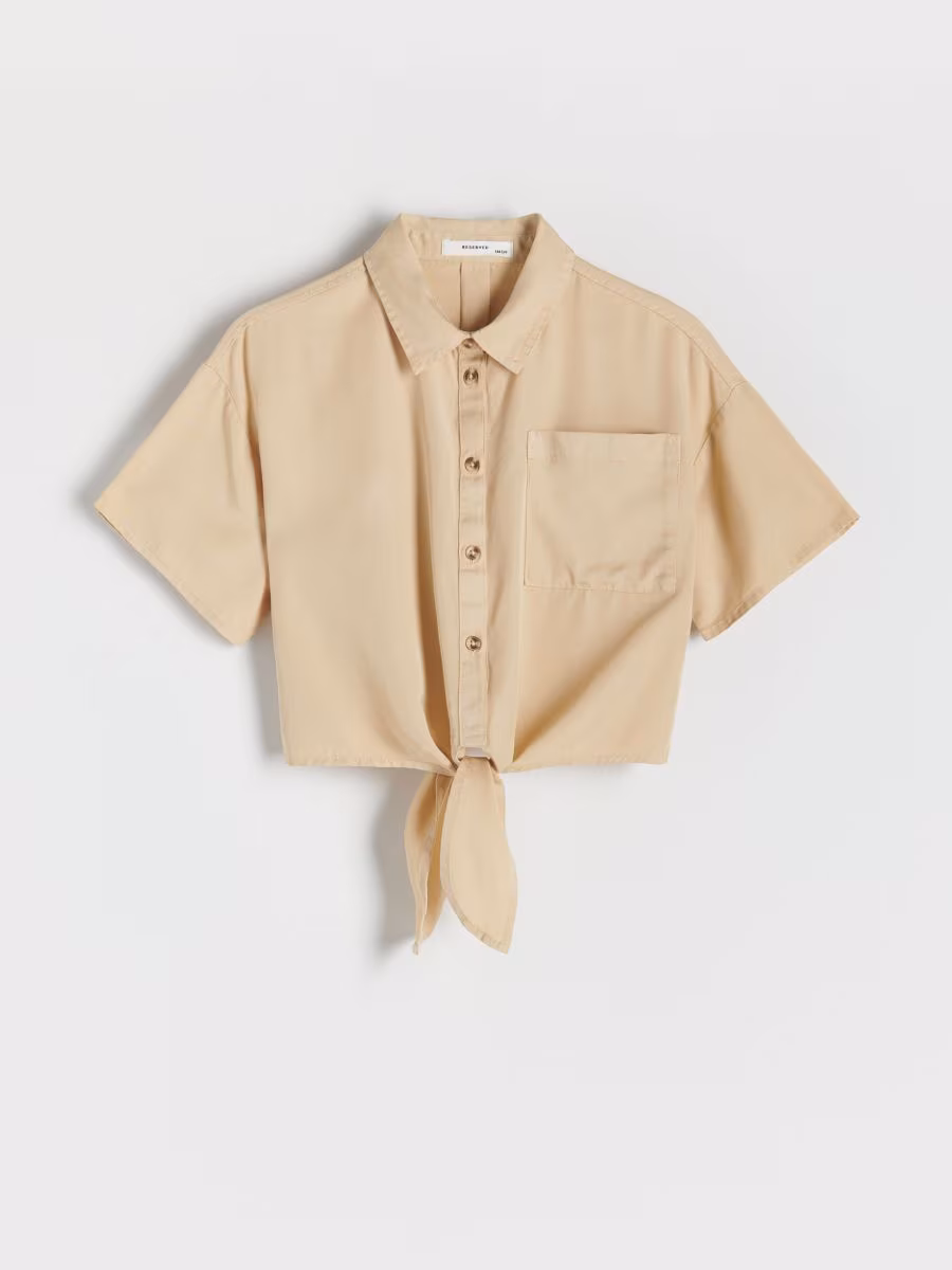 Shirt With Tie Detail
