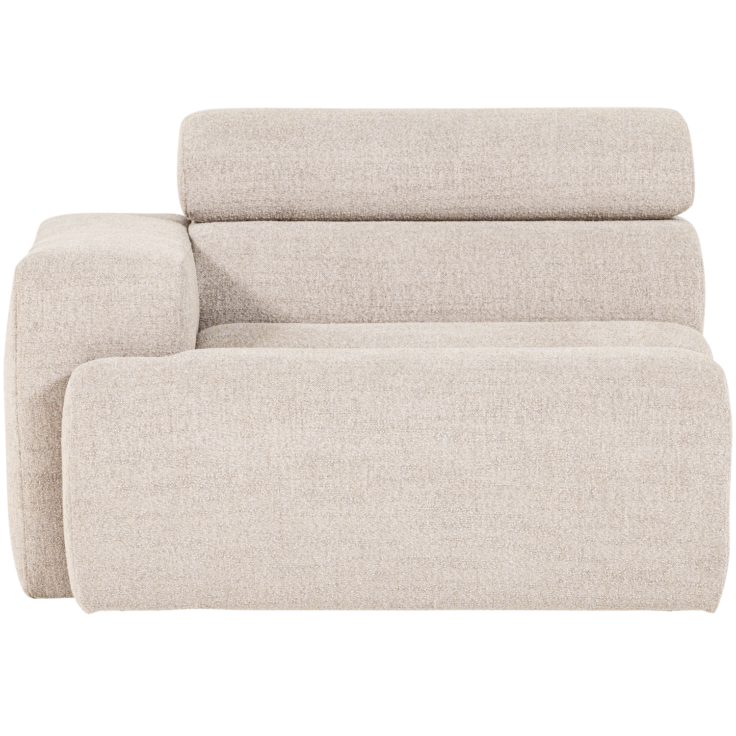 WOOOD 1-zits element bank arm links Novi - Polyester - Naturel - 86x109x113