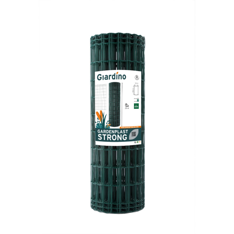 Treillis Gardenplast Strong noir Ø 101,6 x 50,8 mm 0,81 x 25 m GIARDINO