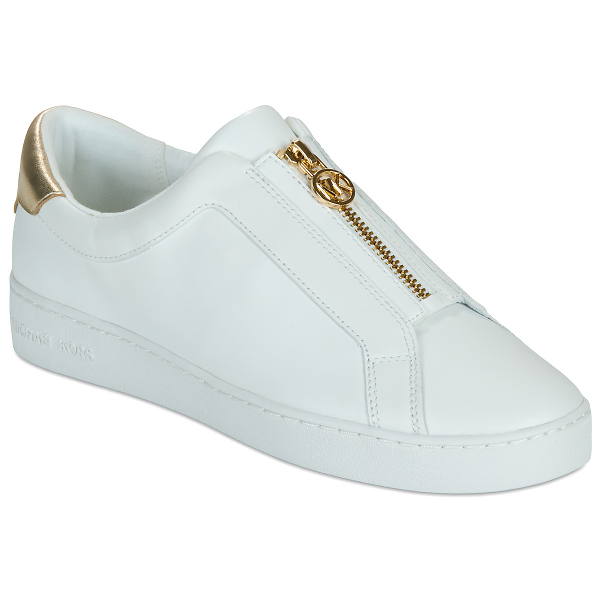 MICHAEL Michael Kors - KEATON ZIP SLIP ON - White / Gold