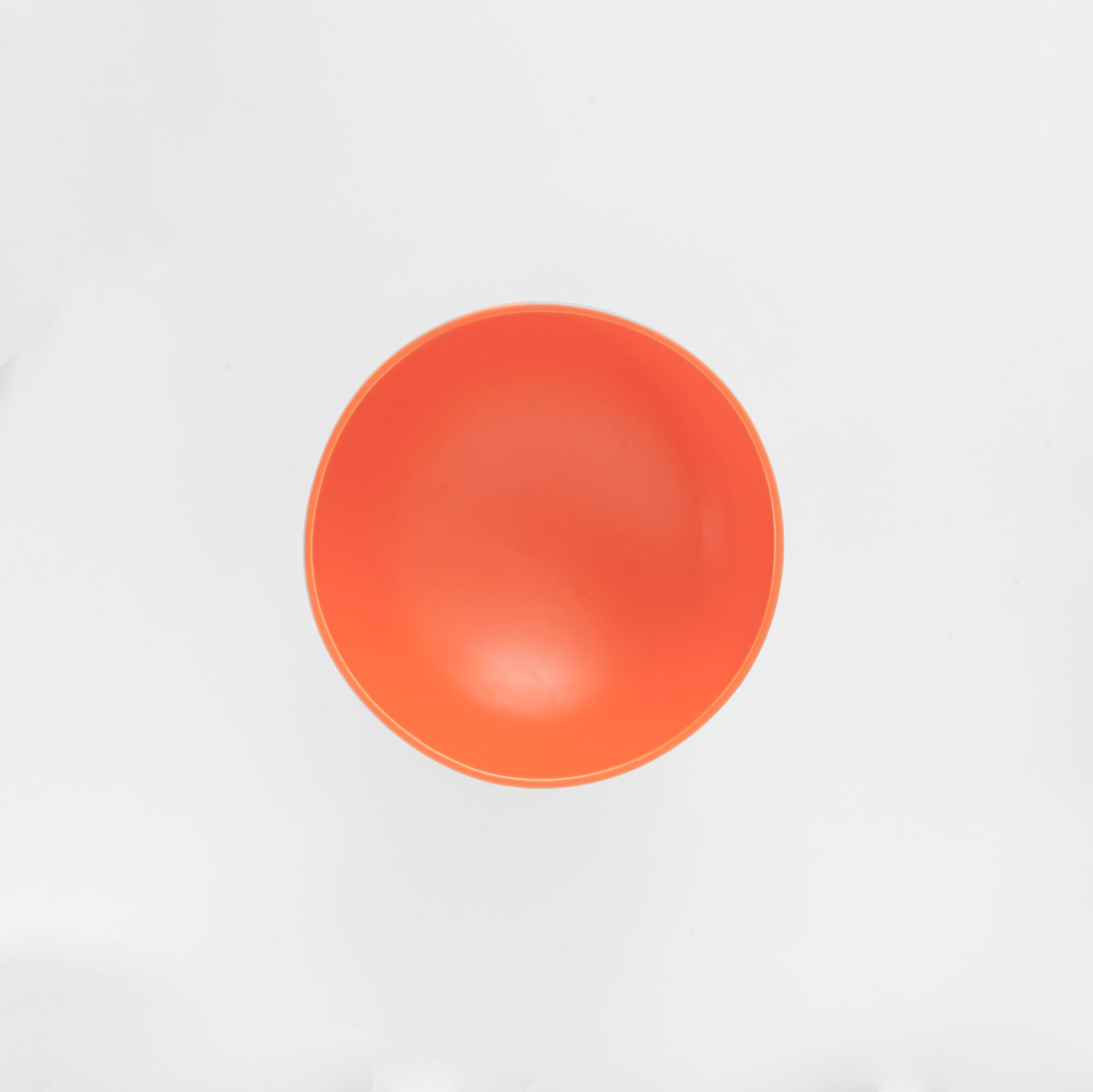 Small Vibrant Orange Footed Snack Bowl