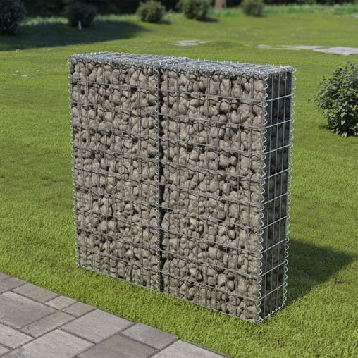 NNEVL Gabion Wall with Covers Galvanised Steel 100x20x100 cm