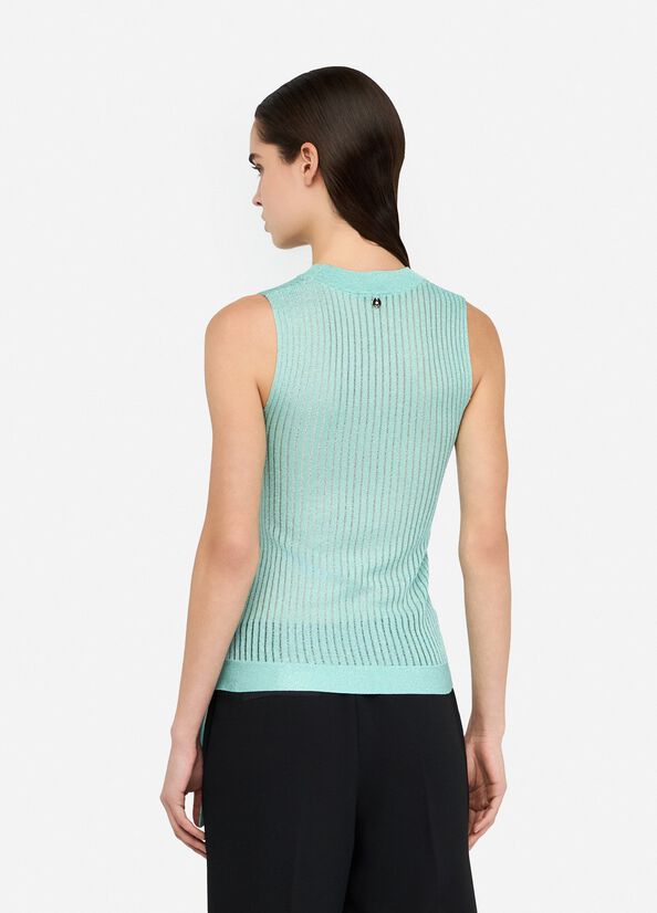 Top in maglia lurex&reg;