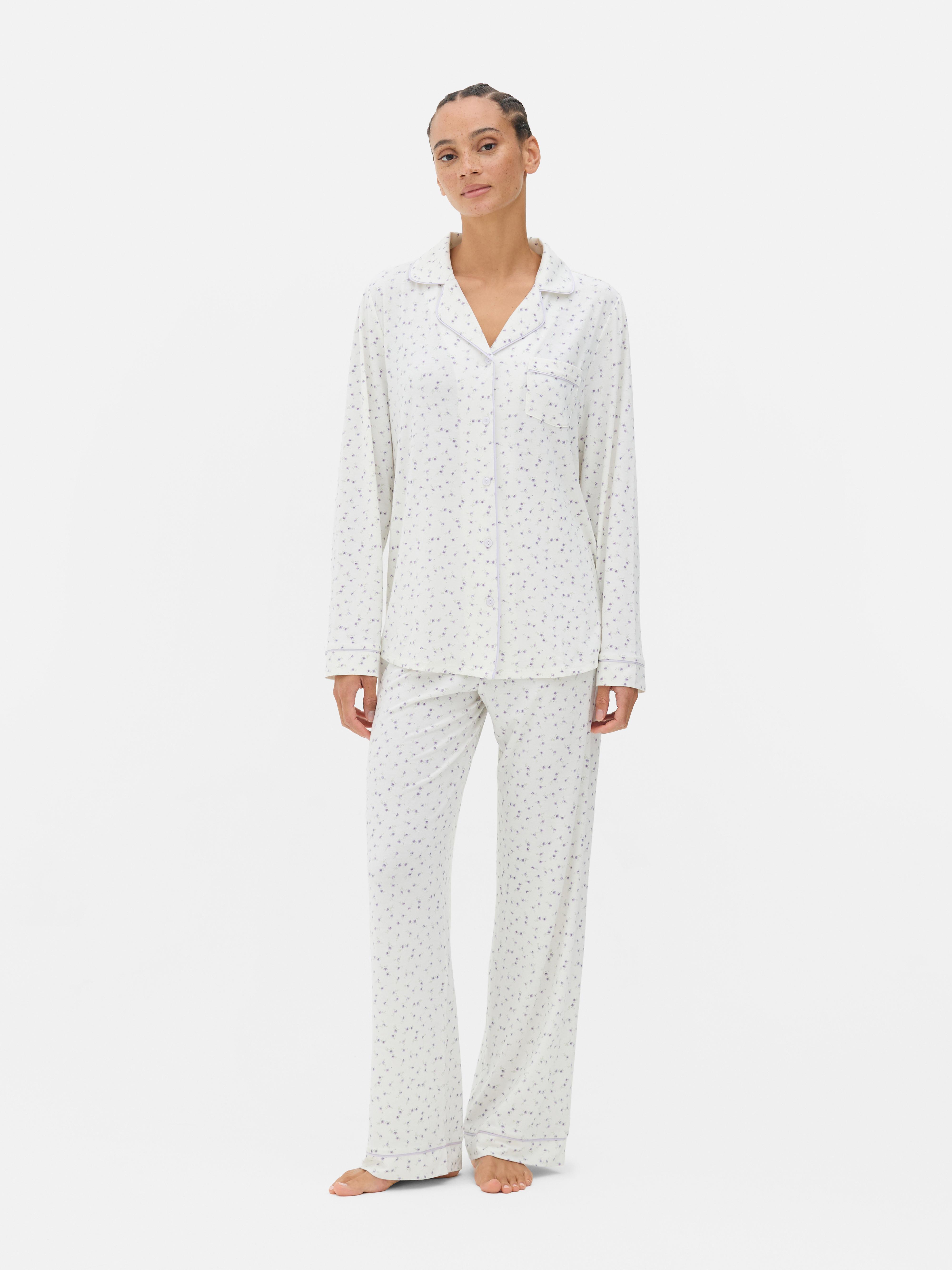 Printed Boyfriend Pajama Set