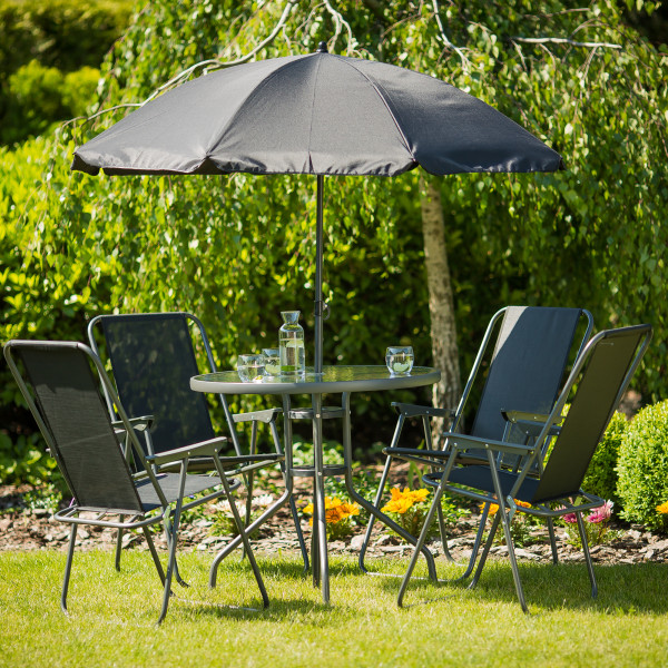 Komplet mebli 6-elementowy Madura antracyt PATIO