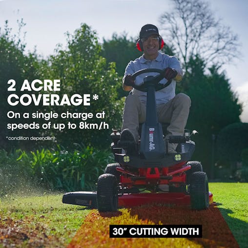 NNEMB 30 48V Brushless Electric Ride On Lawn Mower