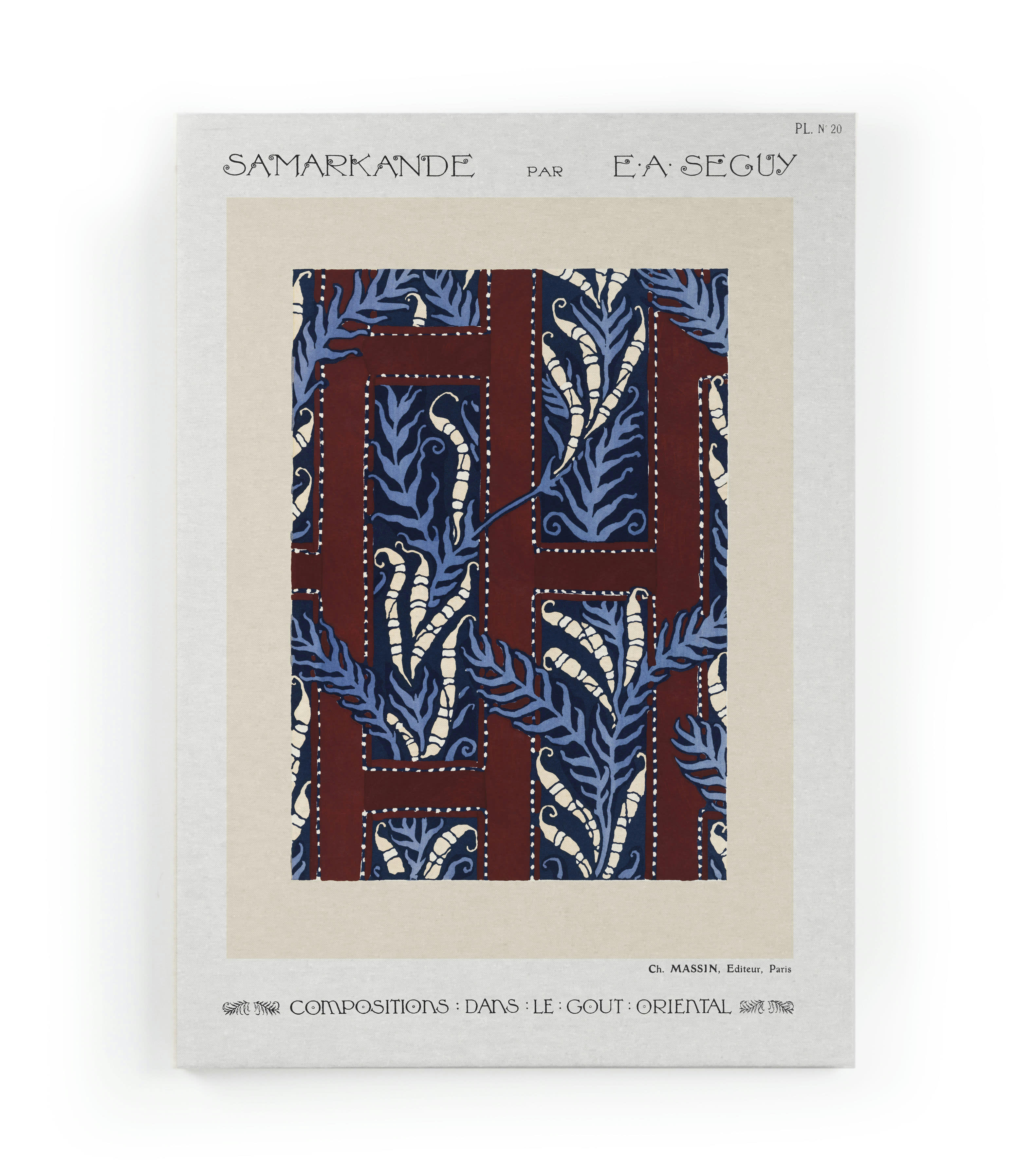 ART DECO - Peinture sur toile 60x40 imprimé HD Art déco