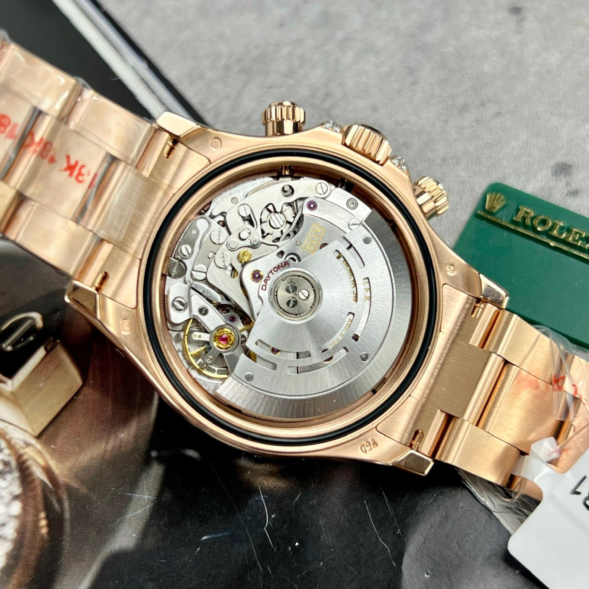 Rolex Daytona 116595RBOW Rainbow RG Plated Black Dial With Diamonds 40mm Oyster Super Clone