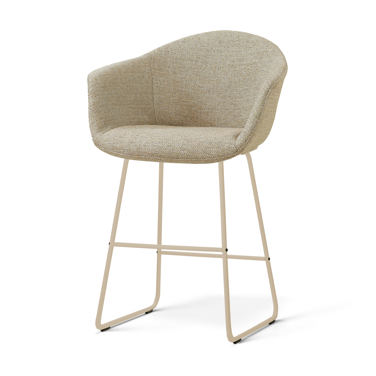 Nolon Nino-Otis barkruk taupe melange - beige onderstel - 65 cm