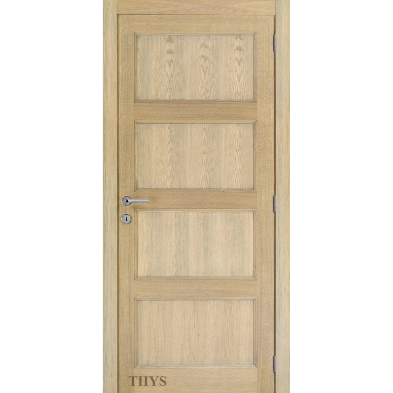 Bloc-porte fini plein S50 chêne moderne 63 cm THYS