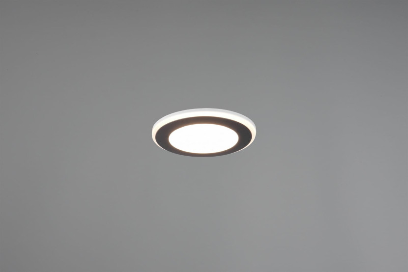 Oprawa wpuszczana AURA okrągła czarno-biała LED 5W 3000K 450lm IP20 Trio