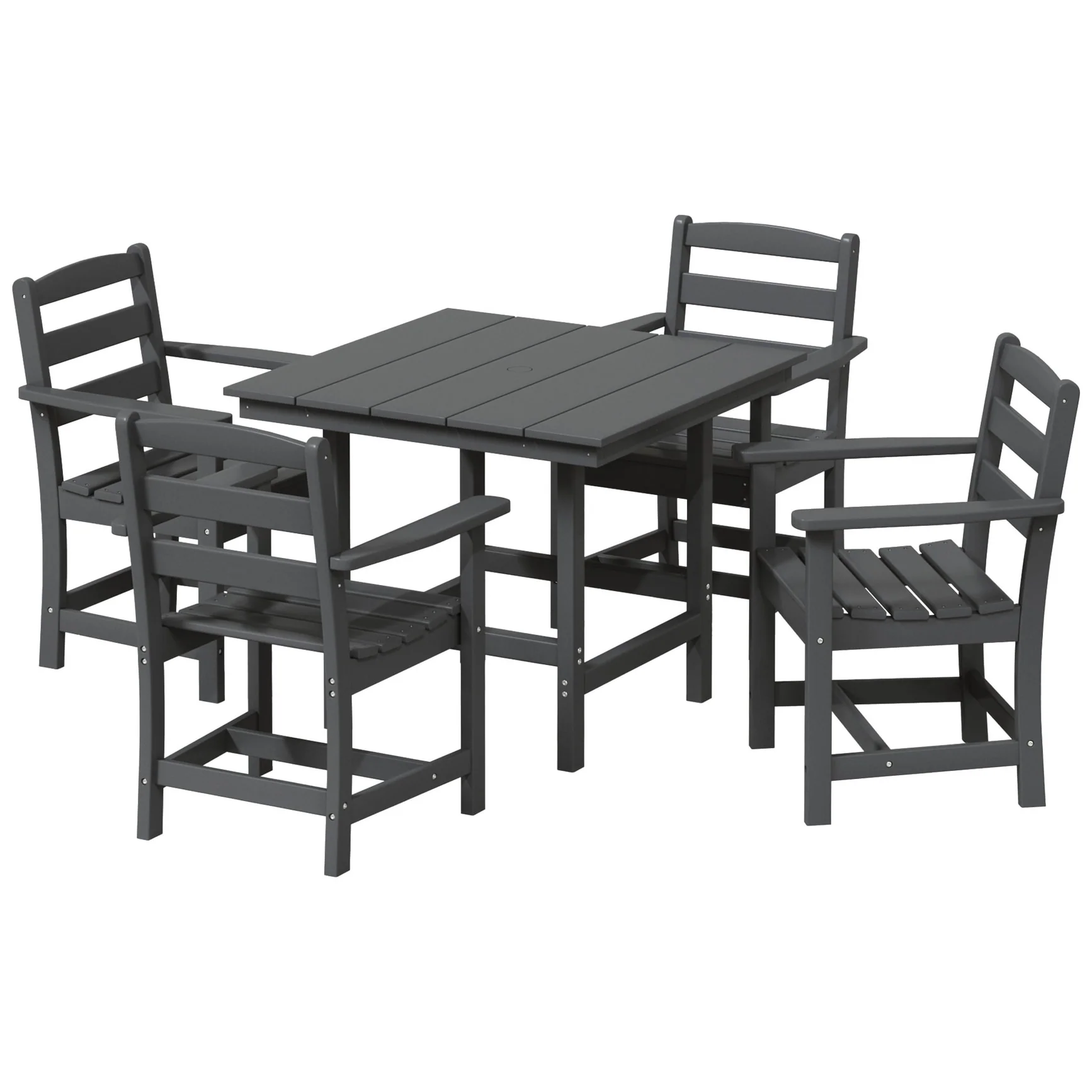 Polytrends Shoreside 5-Piece Arm Chair Dining Set