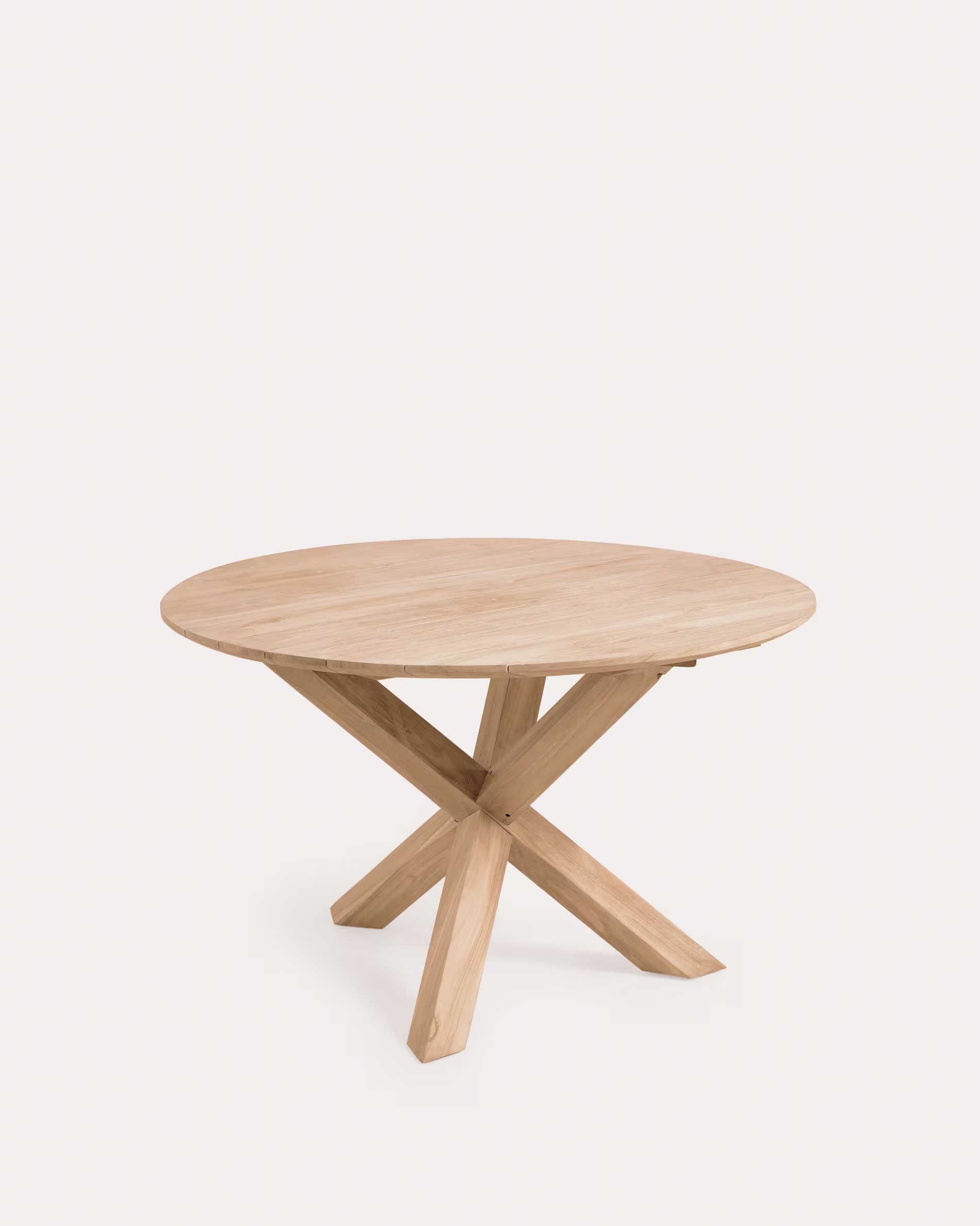 Mesa redonda de exterior Teresinha de madera maciza de teca Ø 120 cm