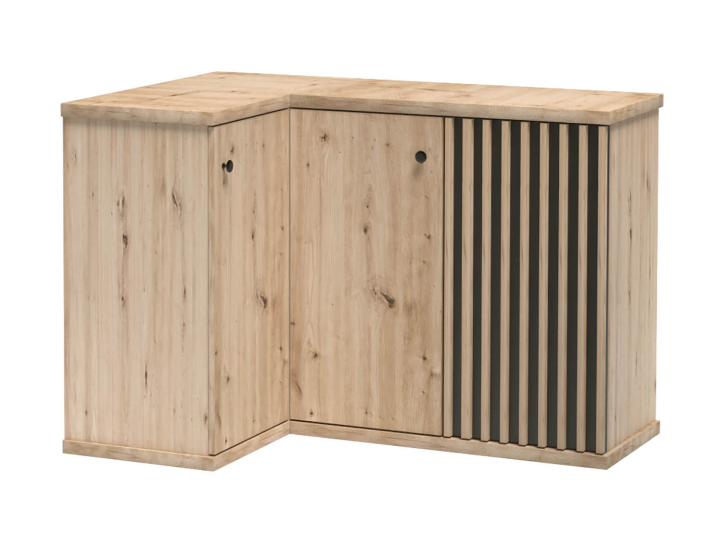 Komoda narożna CALI C-12 z lamelami nowoczesny design
