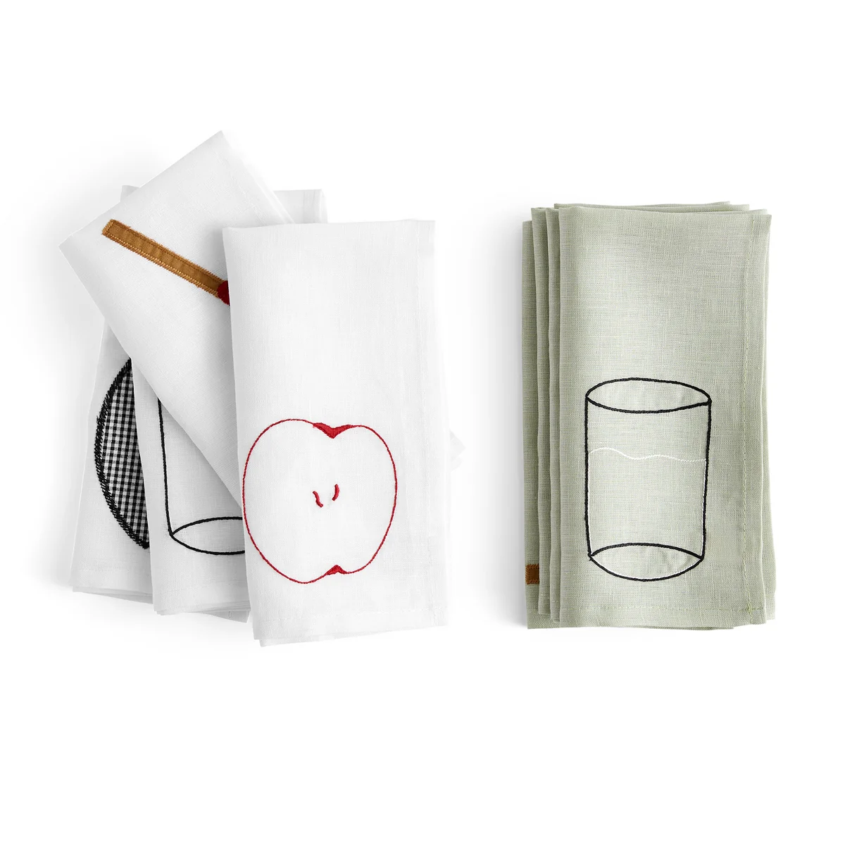 HAY - Sobremesa Serviette, weiß (4er-Set)