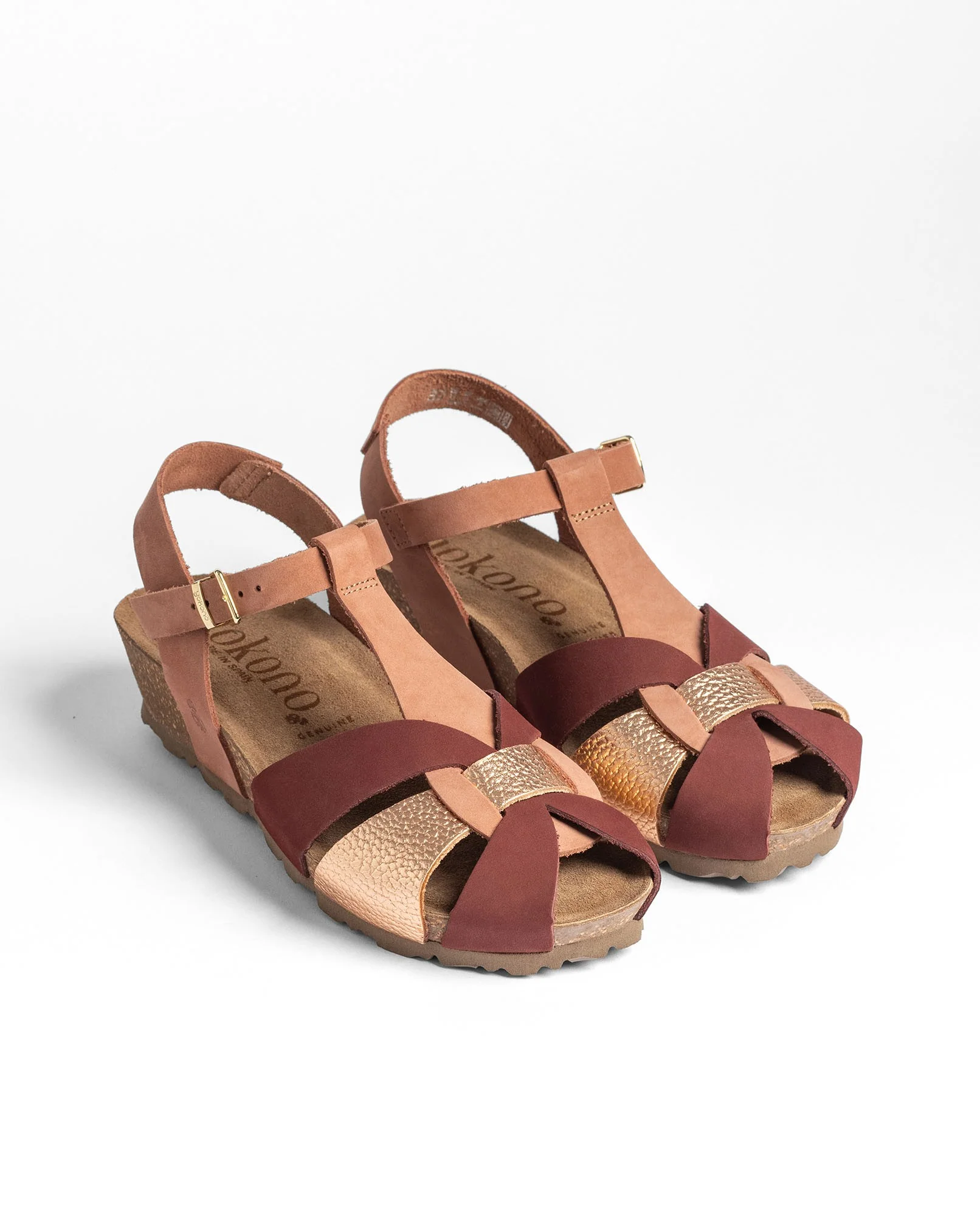 Sandalia cuña MONACO-260 multicolor