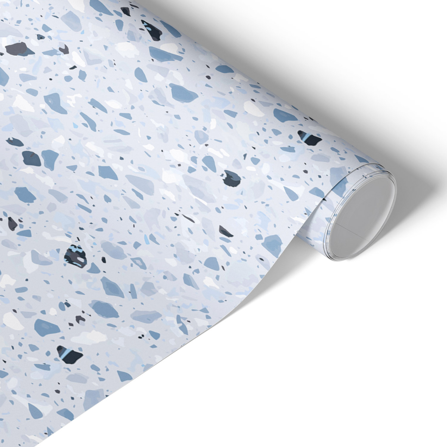 Okleina meblowa Niebieskie terrazzo 50x100 Folia samoprzylepna