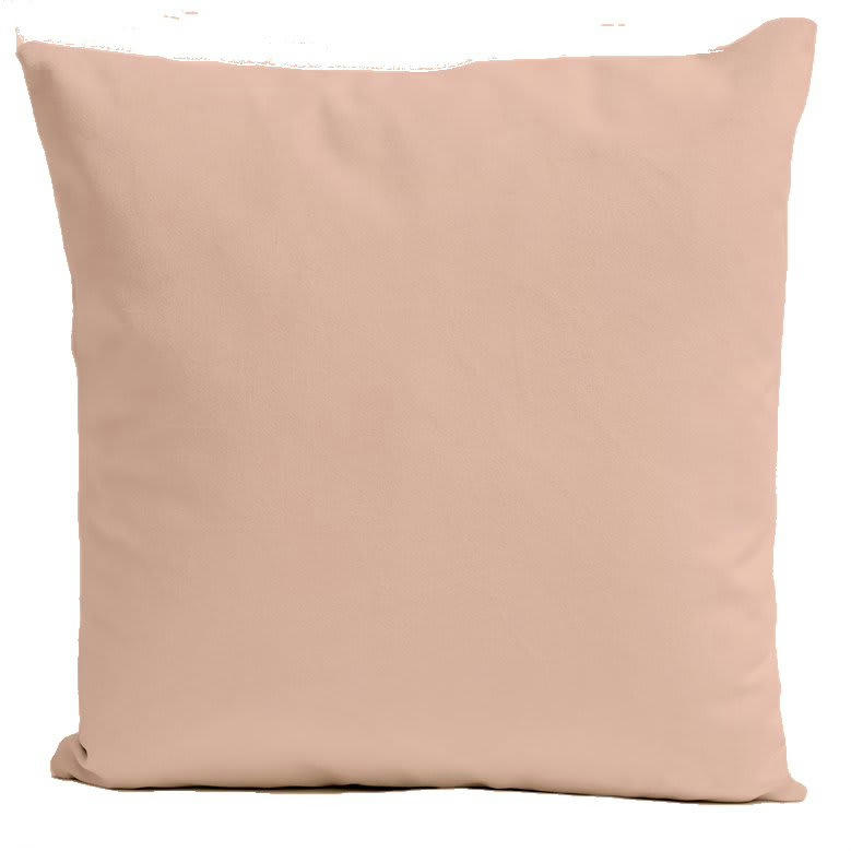 - Coussin uni velours rose poudré 40x40cm