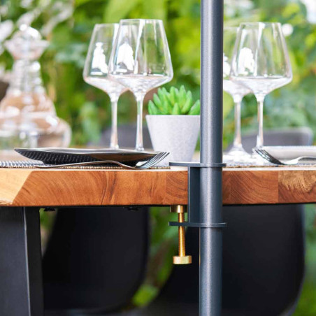 Fixation de table noir pour lampadaire - Paranocta