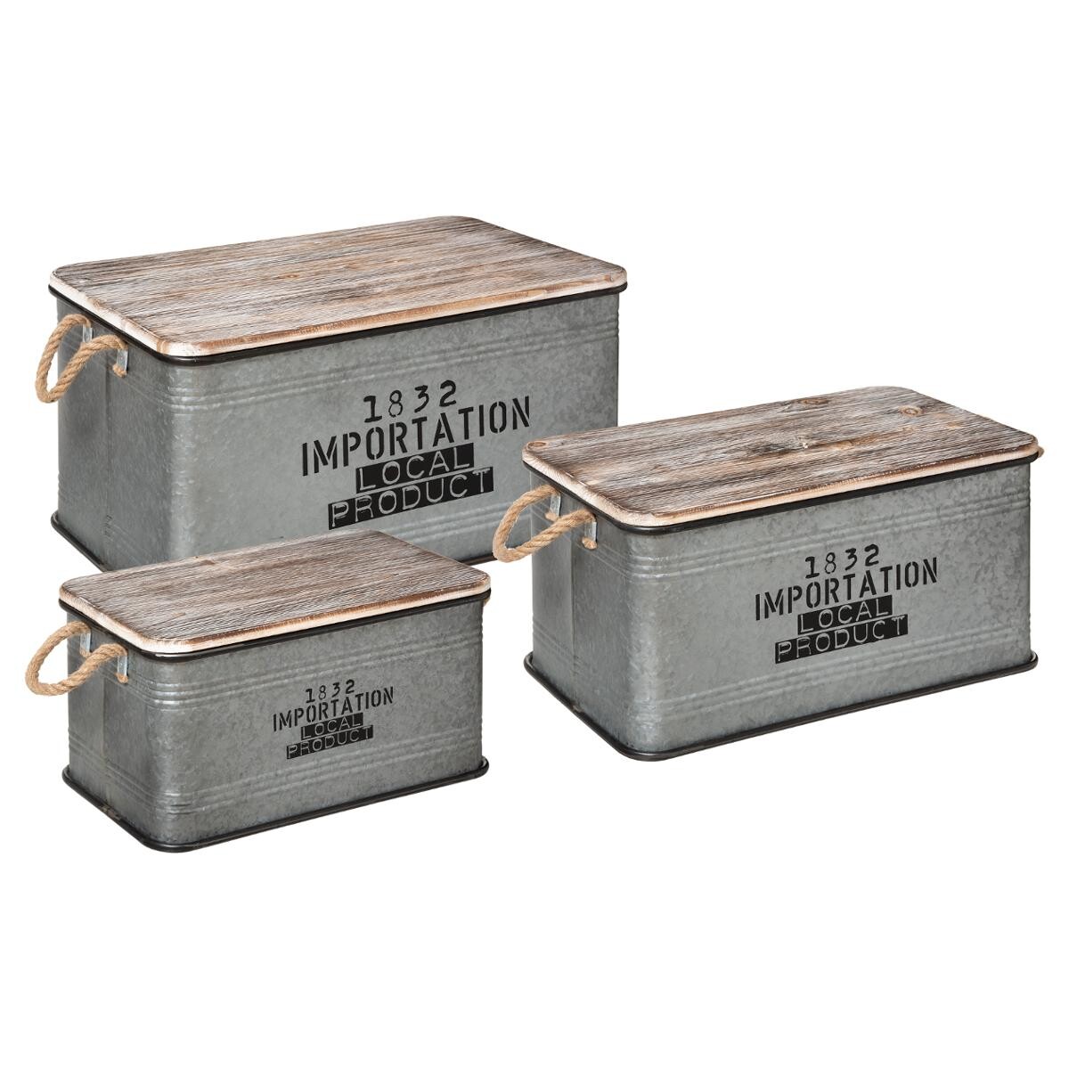 Set 3 trunks "Local" L.45/54/60 cm