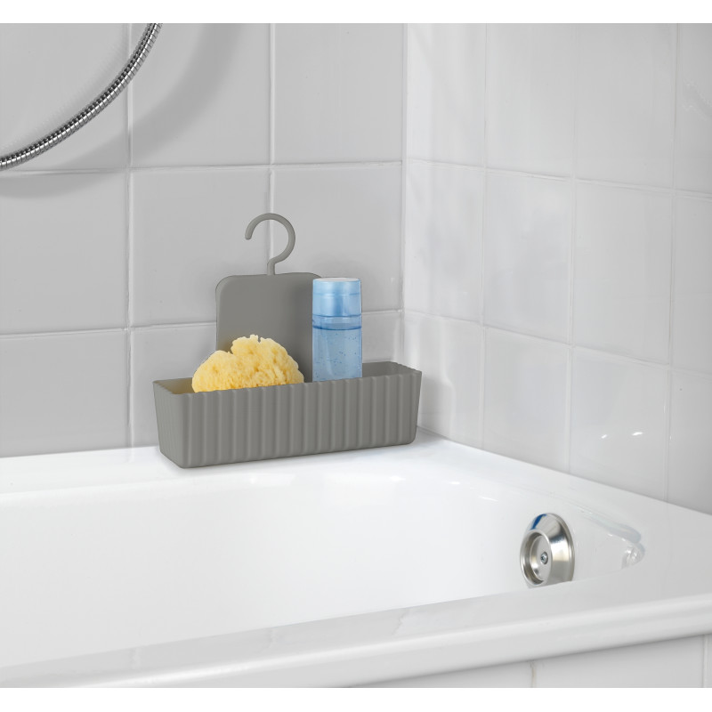 Bac de rangement pour douche Minas taupe
