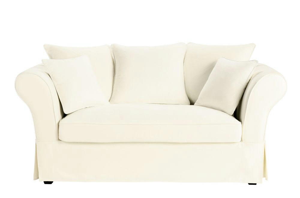 Roma - Housse de canapé 2 places ivoire