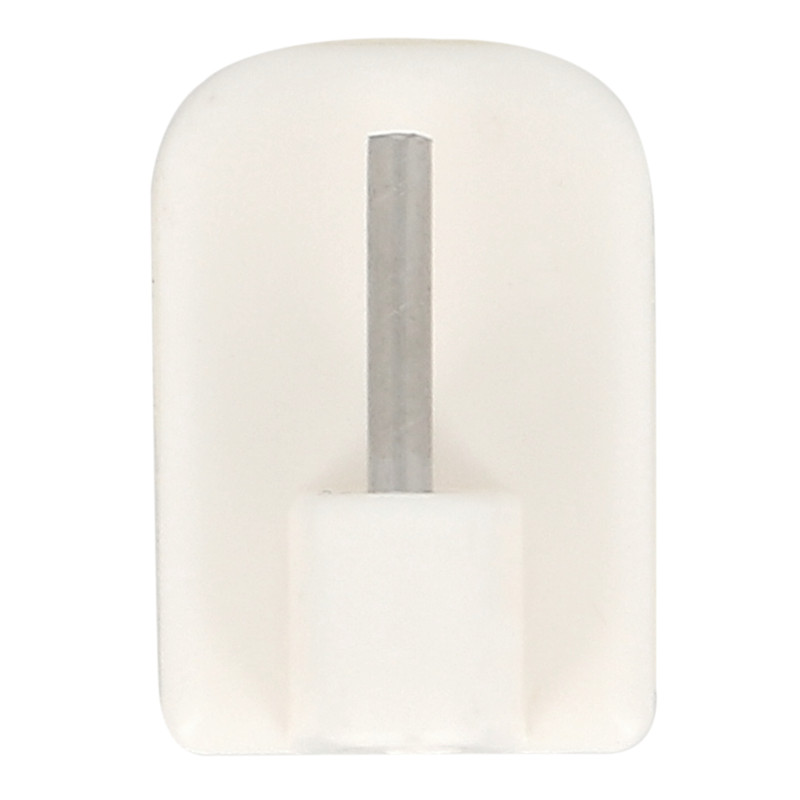 Support de tringlerie adhésif rectangulaire blanc 4 pièces MOBOIS