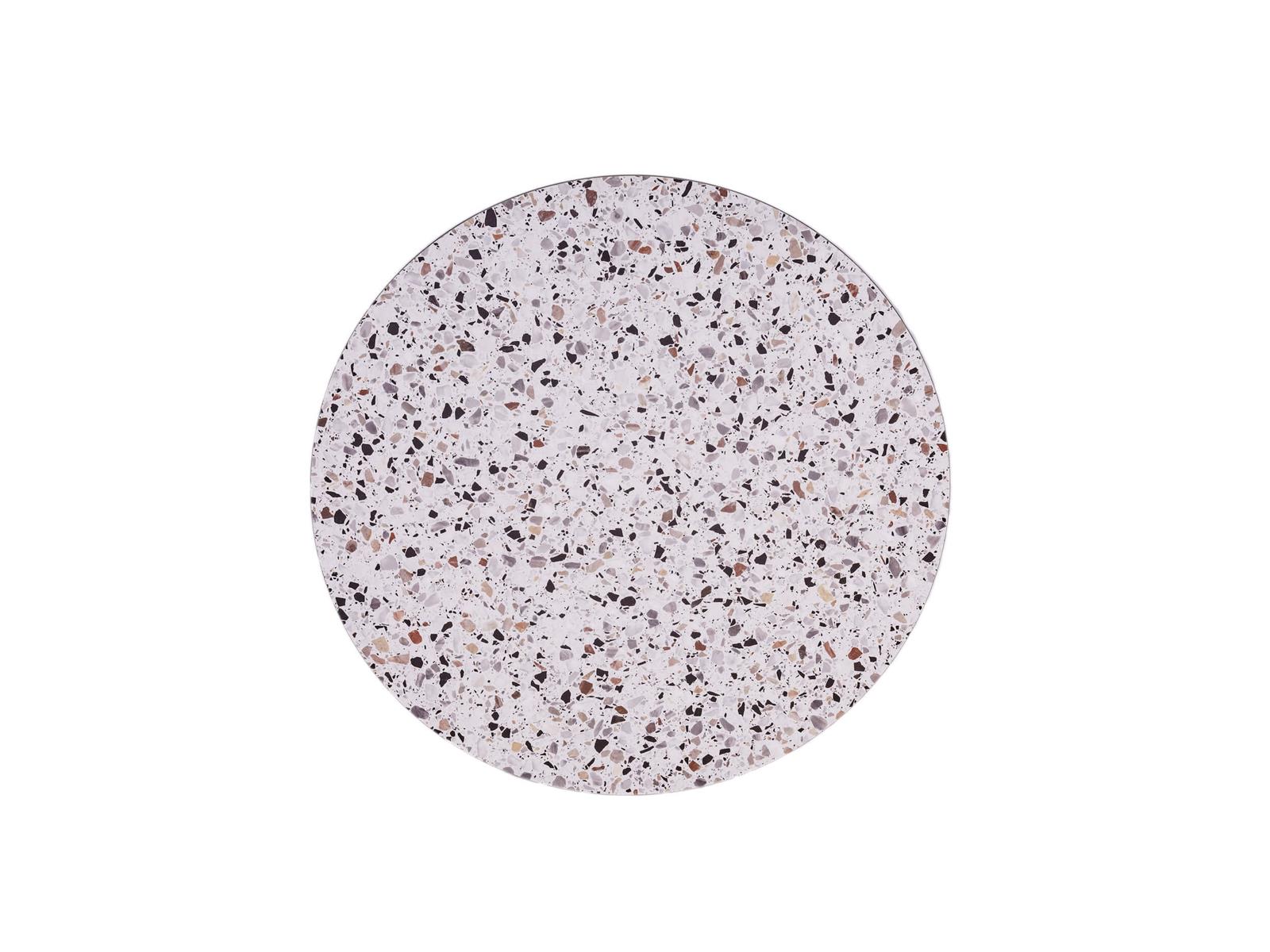 MaximaVida rond tafelblad Lucca 45 cm - HPL terrazzo look