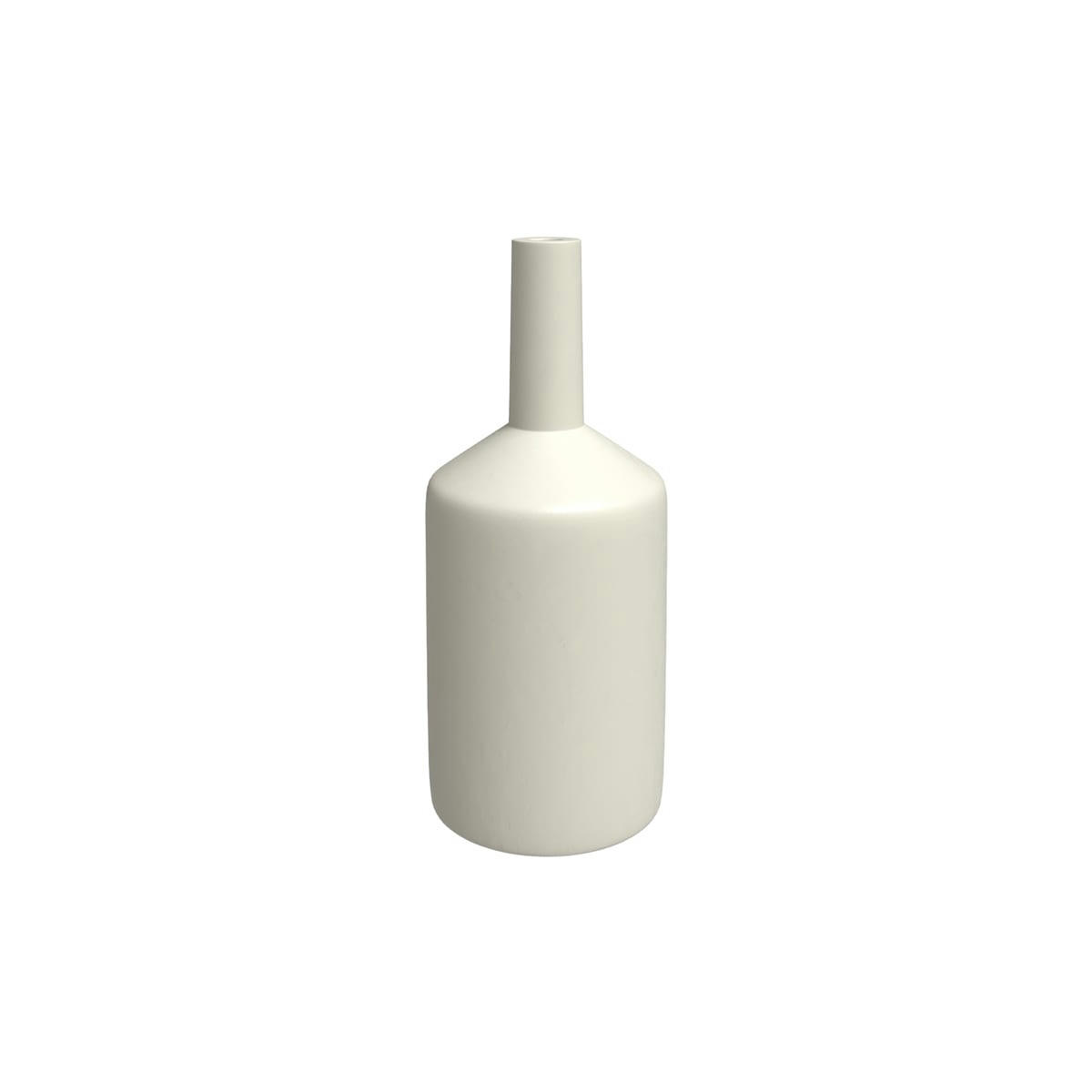 AZELINE - Vase blanc en terre cuite H47cm
