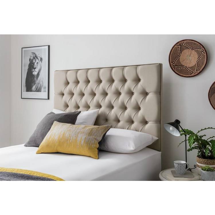Silentnight Sassaria Single Headboard - Sandstone