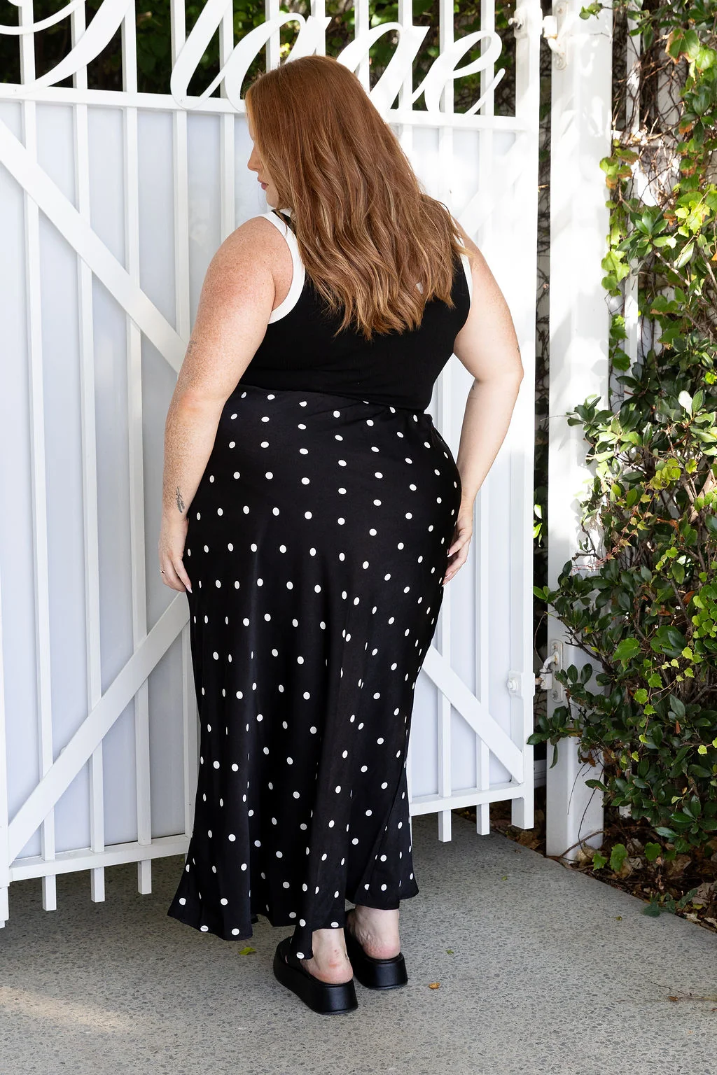 Rue Rib Tank in Black/White