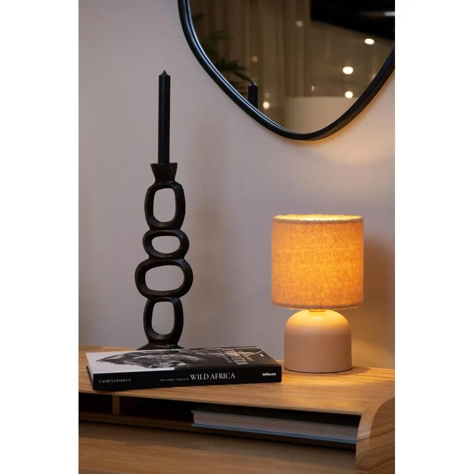 Lucide WOOLLY Tafellamp - Okergeel