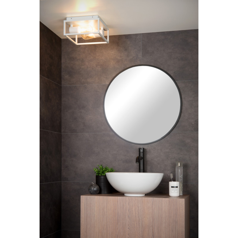 Plafonnier pour salle de bain Carlyn blanc E14 2 x 6 W LUCIDE