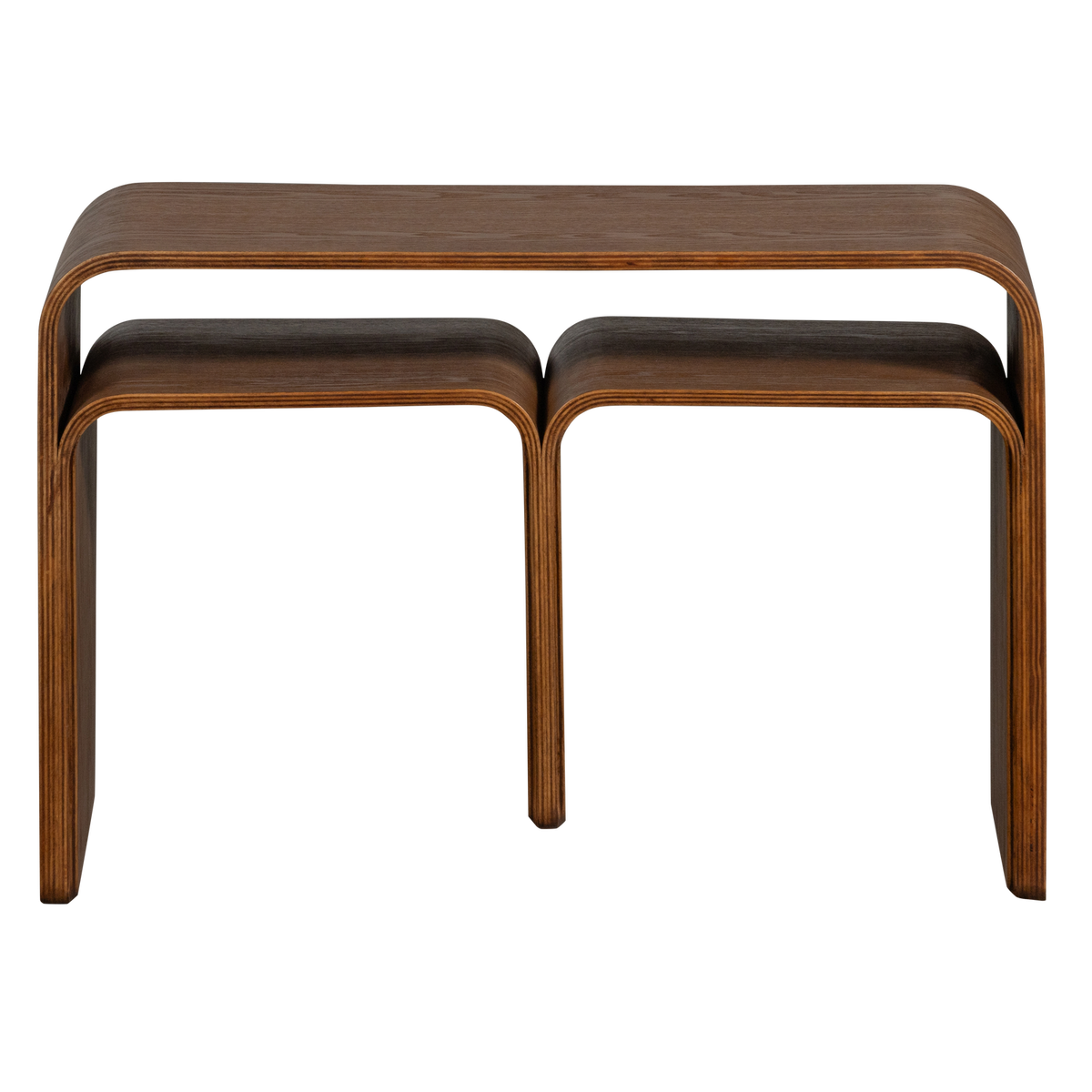WOOOD multifunctionele bijzettafel Frey - Hout - Walnoot - 40x60x32