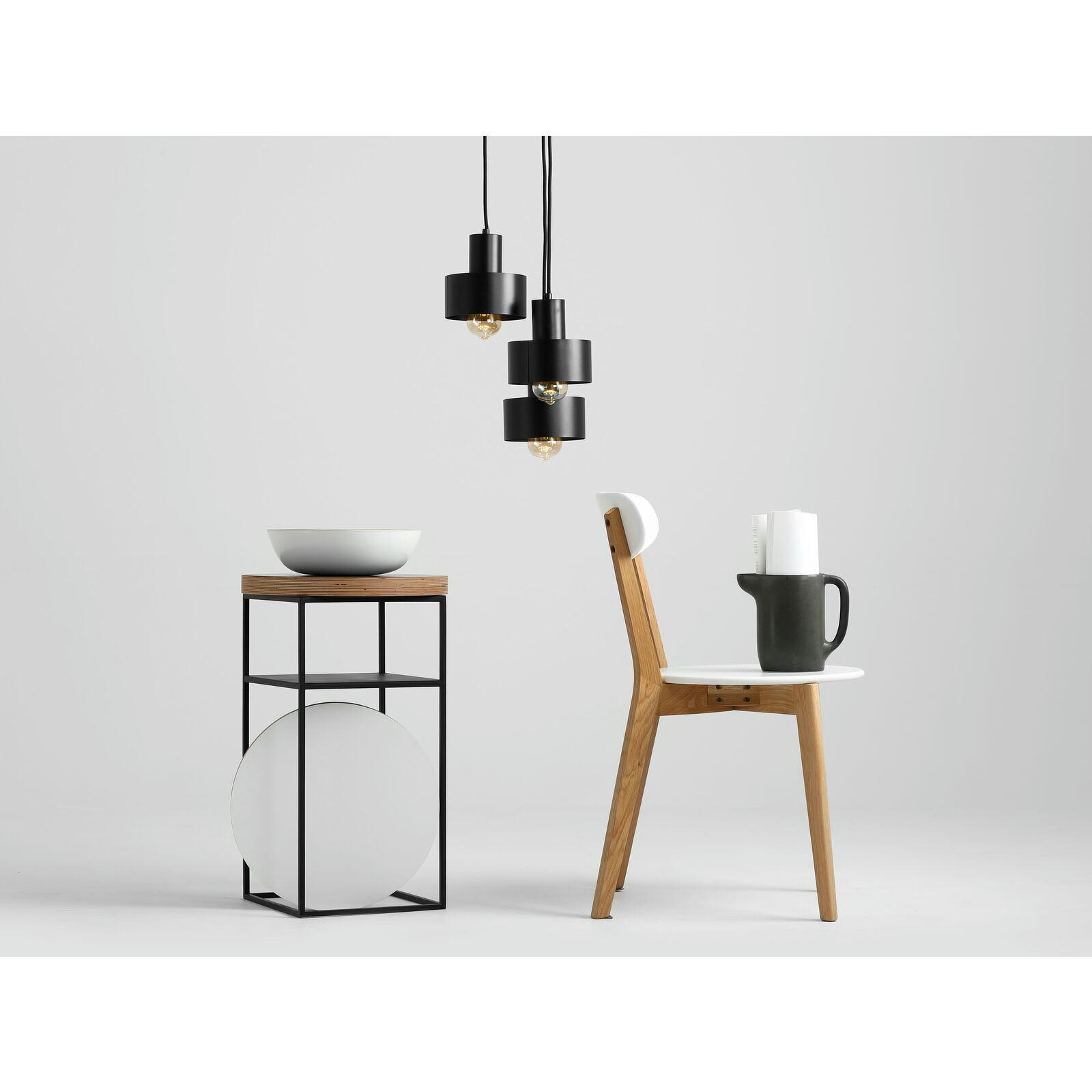 FAY - Suspension Acier Noir 33x33x15 cm