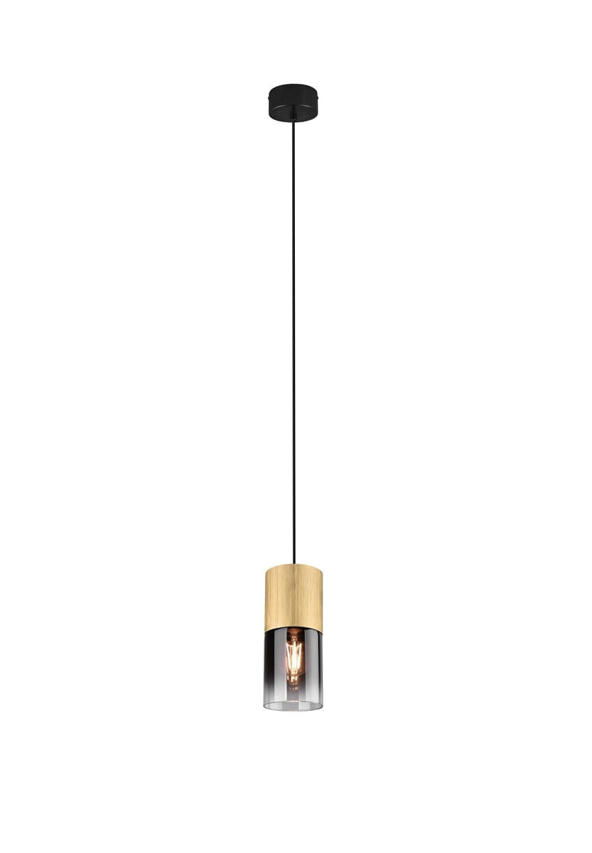 Lampa wisząca złoto-czarna ROBIN 1xE27x28W wym: 150x10x10 cm Trio