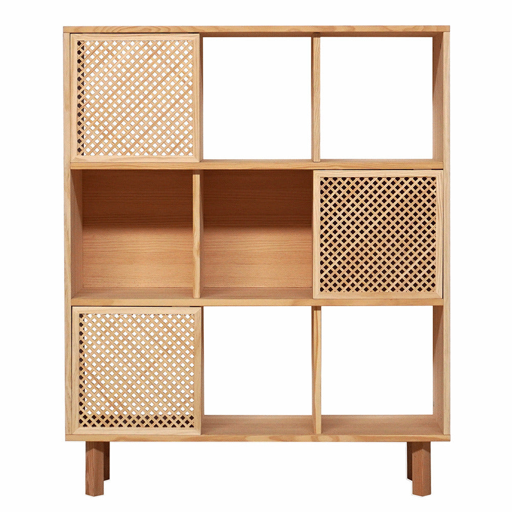 Naan Furniture Boekenkast Mica - Ongelakt Massief Grenen - Natuurlijk - 98 cm