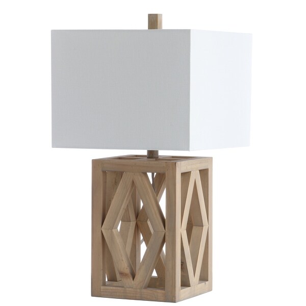 SAFAVIEH Lighting 25-inch Turner LED Table Lamp (Set of 2) - 13"x13"x24.5"